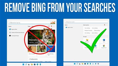 how to remove trending now from bing search